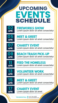 Weiß Event Schedule Instagram Story Template