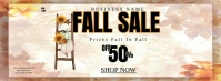 White Professional Fall Sale Ad Facebook Cover Photo Facebook-Cover template