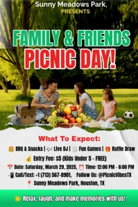 White Professional Family Picnic Design  Pinterest Graphic Pinterest-Grafik template