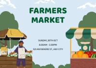 White Professional Farmwers Market Ad Flyer Template A2