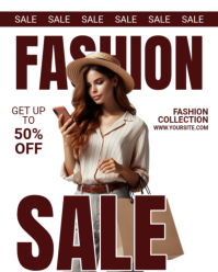 White Professional Fashion Sale Instagram Portrait template