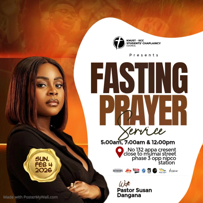 White Professional Fasting and Prayer Service Instagram Post Template ...