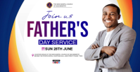 Branco Father's Day Church Service Обложка группы Facebook Template