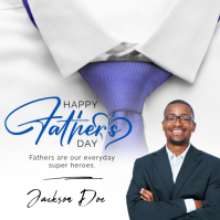 White Professional Father's Day Instagram Post template