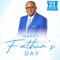 White Professional Father's Day Instagram Post template