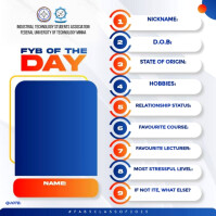 White Professional Final Year Profile Template Design Instagram Post