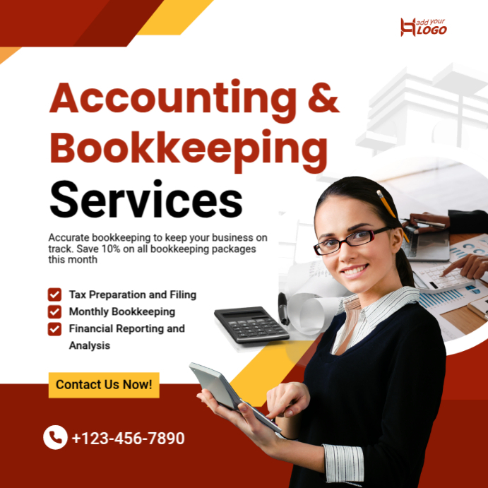 White Professional Financial Accounting Solutions Instagram Post ...