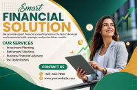 Blanco Financial Consulting Cartaz Template