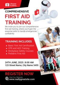 First Aid Training Template A4