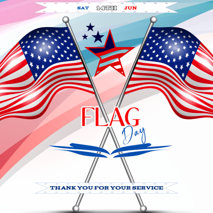 Copy of White Professional Flag Day Instagram Post | PosterMyWall