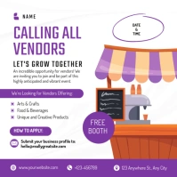 White Professional Flea Market Ad  Instagram Post template