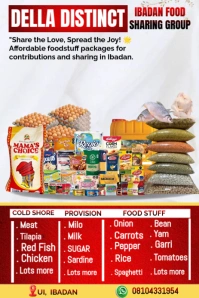 White Professional Foodstuff Flyer Design  Pinterest Graphic template