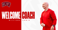 White Professional Football Coach Signing Facebook Shared Image template
