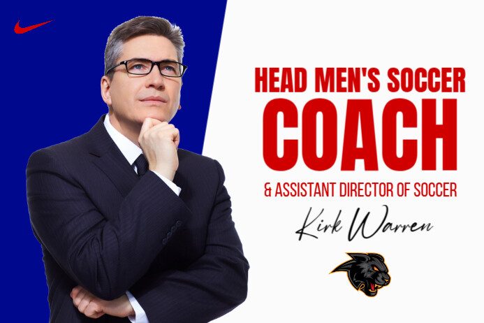 White Professional Football Coach Signing Poster Template | PosterMyWall