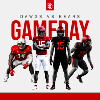 Wit Football Game Day Message Instagram Template