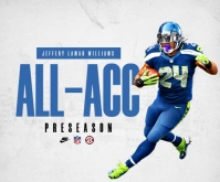 White Professional Football Gameday Medium Rectangle Rectángulo Mediano template