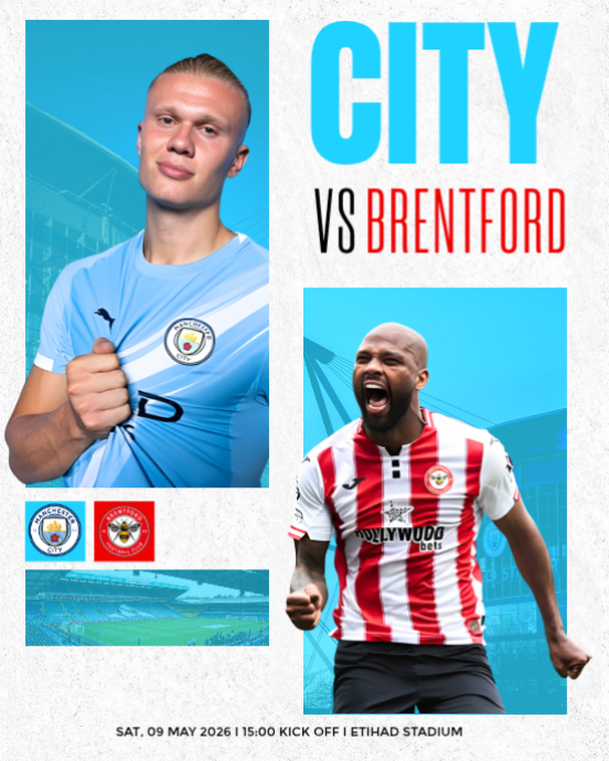 White professional football match announcement instagram portrait ...