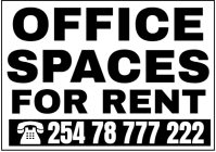 White Professional For Rent Sign A4 template