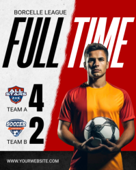 White Professional Full Time Instagram Portrait template