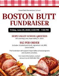 White Professional Fundraiser Event Flyer Løbeseddel (US Letter) template