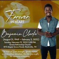 White Professional Funeral Instagram Post Instagram-opslag template