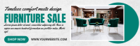 White Furniture Sale Twitter Banner Template