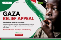 White Professional Gaza Relief Goods Poster template