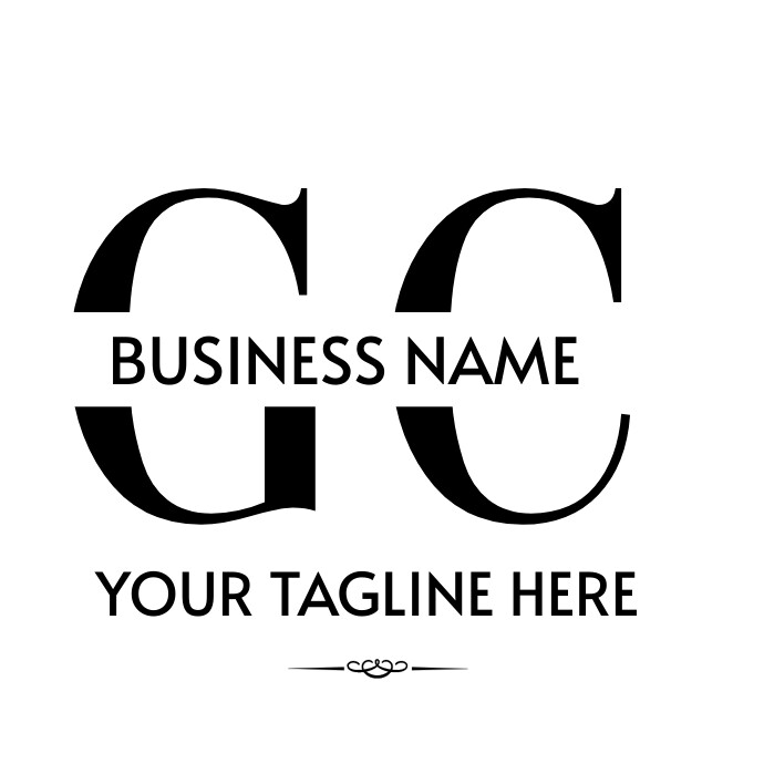 White Professional Gc Logo Template | PosterMyWall