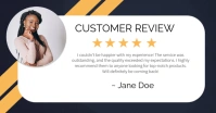 White Professional Genuine Customer Review Showcase Template Facebook Shared Image