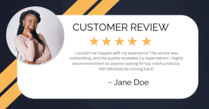 White Professional Genuine Customer Review Showcase Template Facebook Shared Image