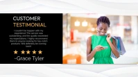 White Professional Genuine Customer Review Showcase Template Twitter Post Twitter-Beitrag