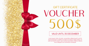 Hvid Gift Voucher Facebook Shared Image Template