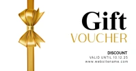 White Professional Gift Voucher Facebook Shared Image template