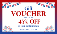 White Professional Gift Voucher Tag แท็ก template