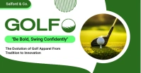 White Professional Golf Facebook Shared Image template