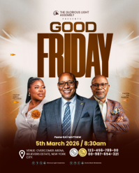 White Professional Good Friday Event Instagram Portrait template
