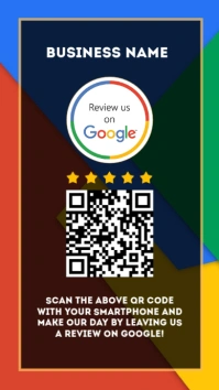 White Professional Google Review Qr Code Flyer Template Instagram Story Instagram-Story
