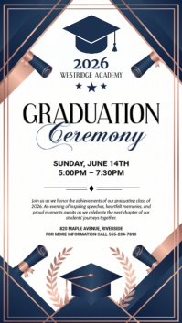 Blanco Graduation Ceremony Indaba yaku-Instagram Template