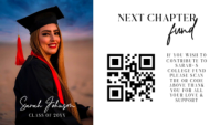 White Professional Graduation Donation Fund Card template