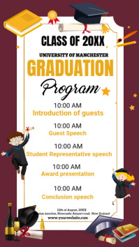 Graduation Program Date Template | PosterMyWall