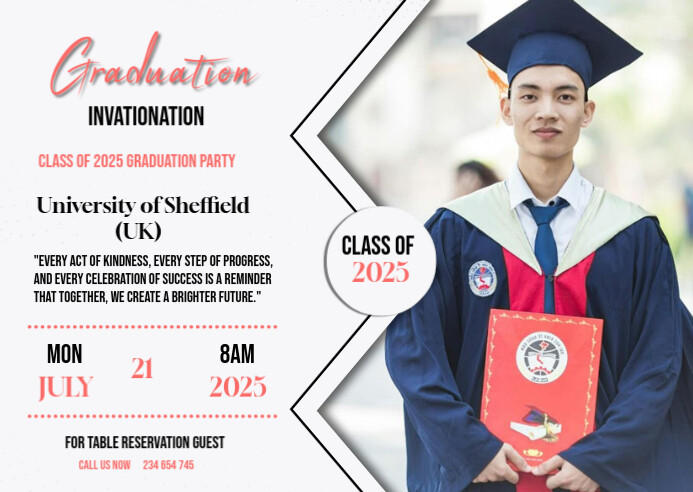 Graduation Postcard Examples White Professional Graduation Postcard Template | PosterMyWall