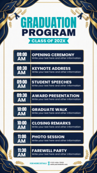 White Professional Graduation Program Instagram Story Instagram-Story template