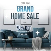 White Professional Grand Home Sale Instagram Post template