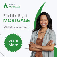 White Professional Green White And Black Mortgage Advertising 2025 2026 2027 2028 2029 2030  Instagr โพสต์บน Instagram template