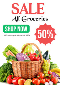Bianco Grocery Sale A5 Template