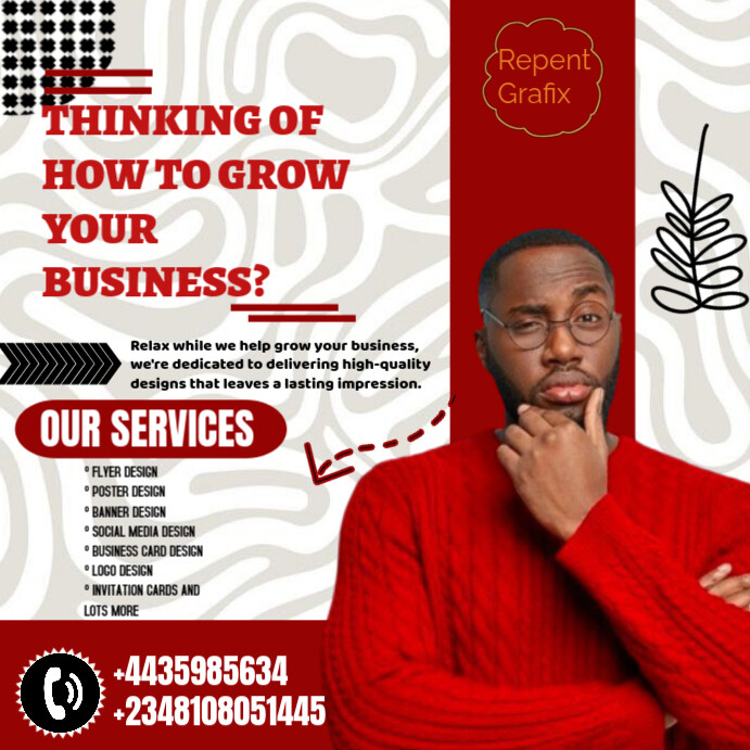 White Professional Grow Your Business Instagram Post Template ...
