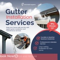 Blanco Gutter Installation Services Instagram Post Template