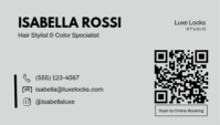 White Hair Stylist Business Card 名片 Template - Page 2