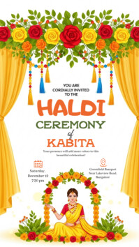 Haldi Ceremony Template | PosterMyWall