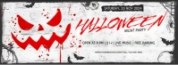 White Professional Halloween Night Party Facebook Cover Photo template